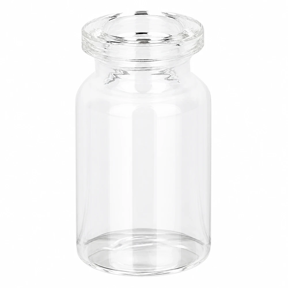 Frasco de inyección de vidrio transparente 5ml 5ml Klarglas Fläschchen für Injektionslösungen transparent mit glattem Boden