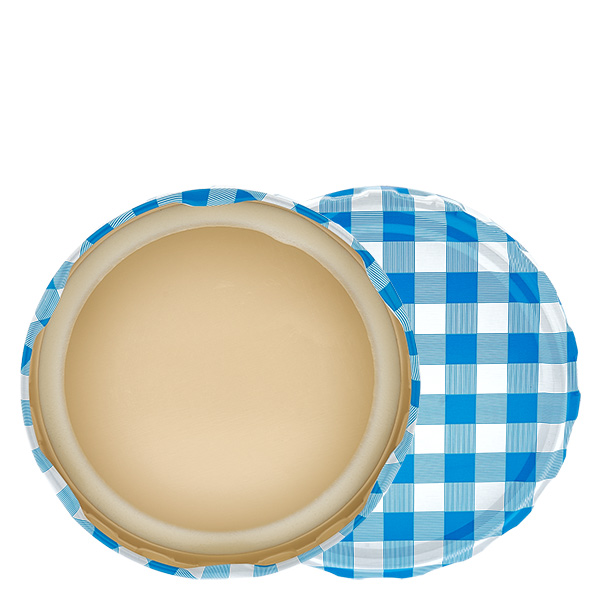 Tapa BasicSeal de 82 mm a cuadros azul/blanco (TO82) UNiTWIST