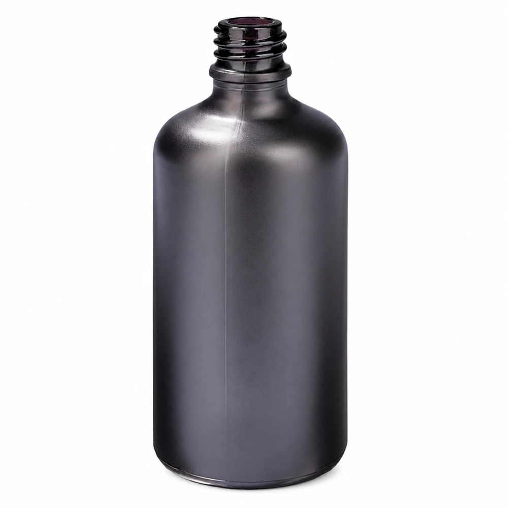 Frasco de farmacia BlackLine UT18/100 UNiTWIST de 100 ml en un elegante acabado negro