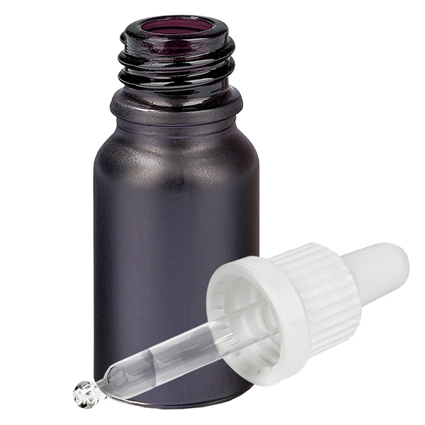 Frasco pipeta 10ml tapón inviolable blanco BlackLine UT18/10