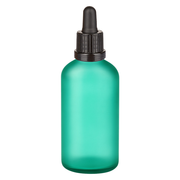 Frasco pipeta 100ml cierre inviolable negro GreenLine UT18/100