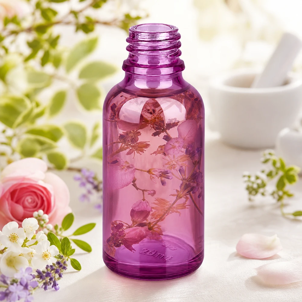 Frasco compacto de farmacia PurpleLine de 30 ml con práctico tapón de rosca UT18/30