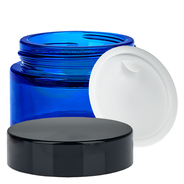 Tarro de cristal 30ml azul con tapa UNiTWIST
