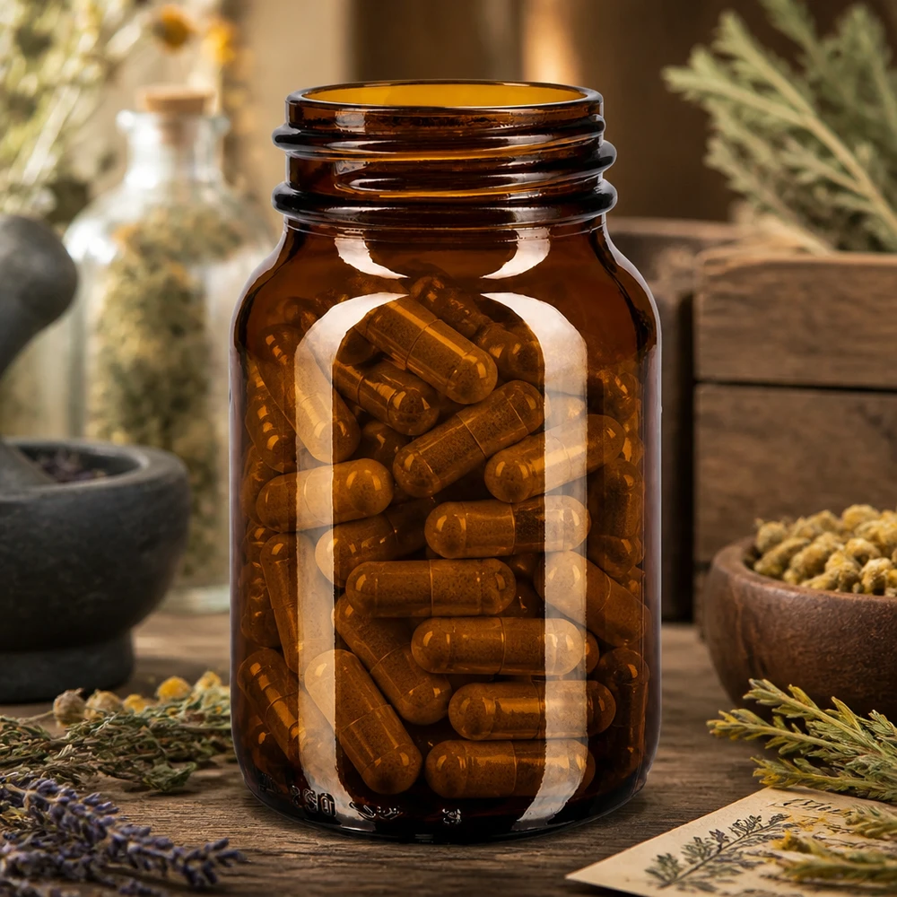 250ml botella de vidrio ámbar de cuello ancho Frasco de cristal marrón de 250 ml con cuello ancho ideal para cápsulas y comprimidos