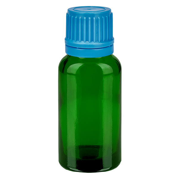 Botella 20ml tapón rosca 11mm azul GreenLine UT18/20 Botella 20ml tapón rosca 11mm azul GreenLine UT18/20