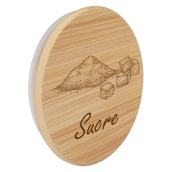 Couvercle en bois "sucre" pour WECK RR100