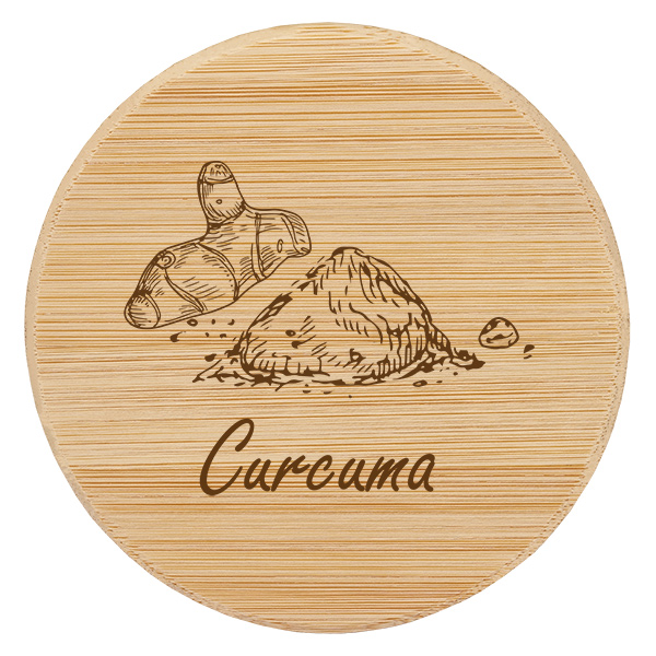 Tapón de madera "Curcuma" para WECK RR60