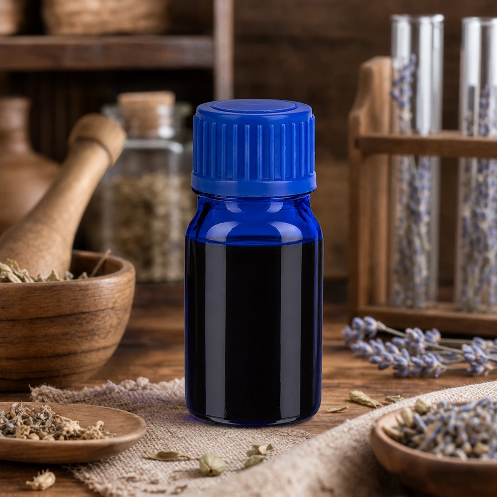 Frasco 5ml 11mm tapón rosca azul Estándar BlueLine UT18/5 Frasco de vidrio de 5 ml de alta calidad con rosca UT18/5 para aplicaciones profesionales en naturopatía