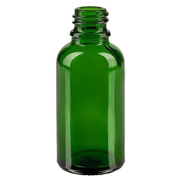 Frasco cuentagotas 10ml DIN 18 anillo vertedor vidrio verde Frasco cuentagotas 10ml DIN 18 anillo vertedor vidrio verde