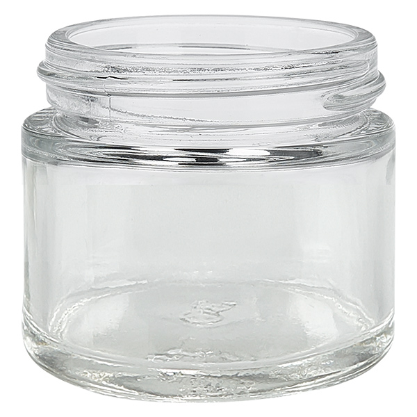Tarro de cristal transparente de 60 ml con tapa insertable UNiTWIST
