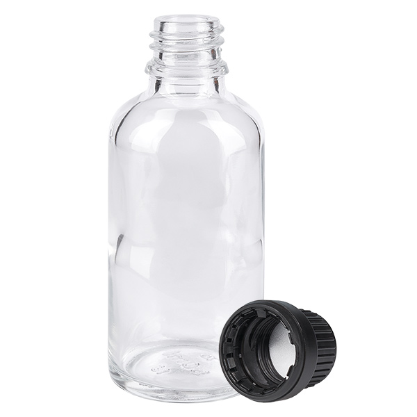 Botella 50ml tapón rosca 11mm negro ClearLine UT18/50 Botella 50ml tapón rosca 11mm negro ClearLine UT18/50