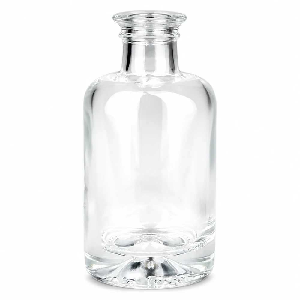 Botella de vidrio de 100 ml Sofia transparente sin tapón Botella vacía UNiTWIST de vidrio transparente