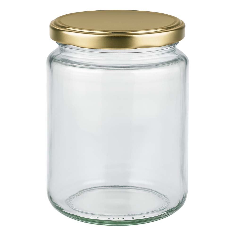 Tarro para miel de 450 g con tapa dorada BasicSeal UNiTWIST