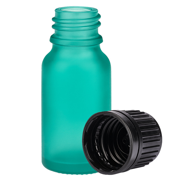 Frasco 10ml tapón rosca 11mm negro inviolable GreenLine UT18/10 Frasco 10ml tapón rosca 11mm negro inviolable GreenLine UT18/10