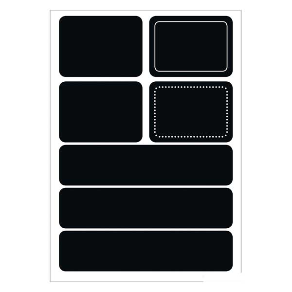"Etiquetas de pizarra rectangulares (14 adhesivos) "Etiquetas de pizarra rectangulares (14 adhesivos)