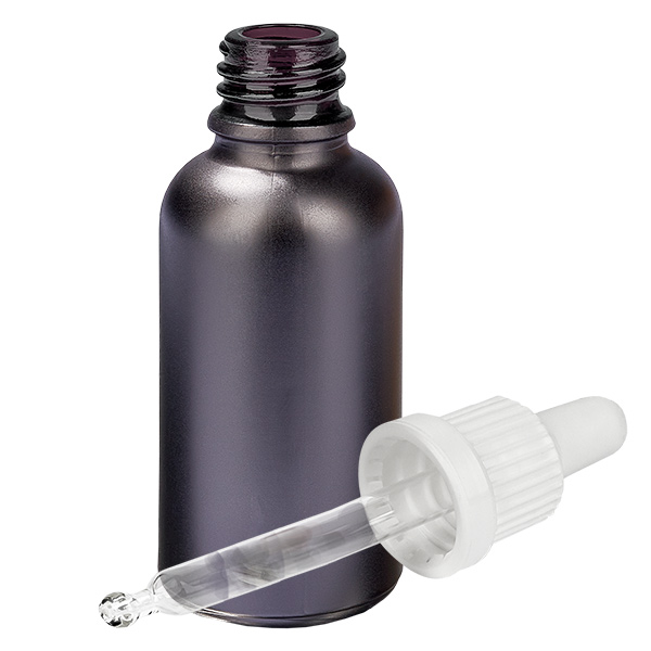 Frasco pipeta 30ml tapón inviolable blanco BlackLine UT18/30