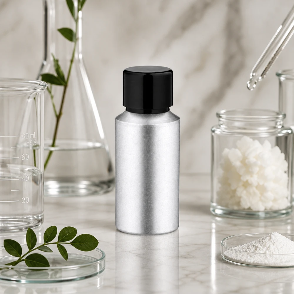 Botella de aluminio teñido de 30 ml con tapón de rosca Frasco de aluminio plateado de 30 ml con tapón negro para aplicaciones de laboratorio y productos químicos