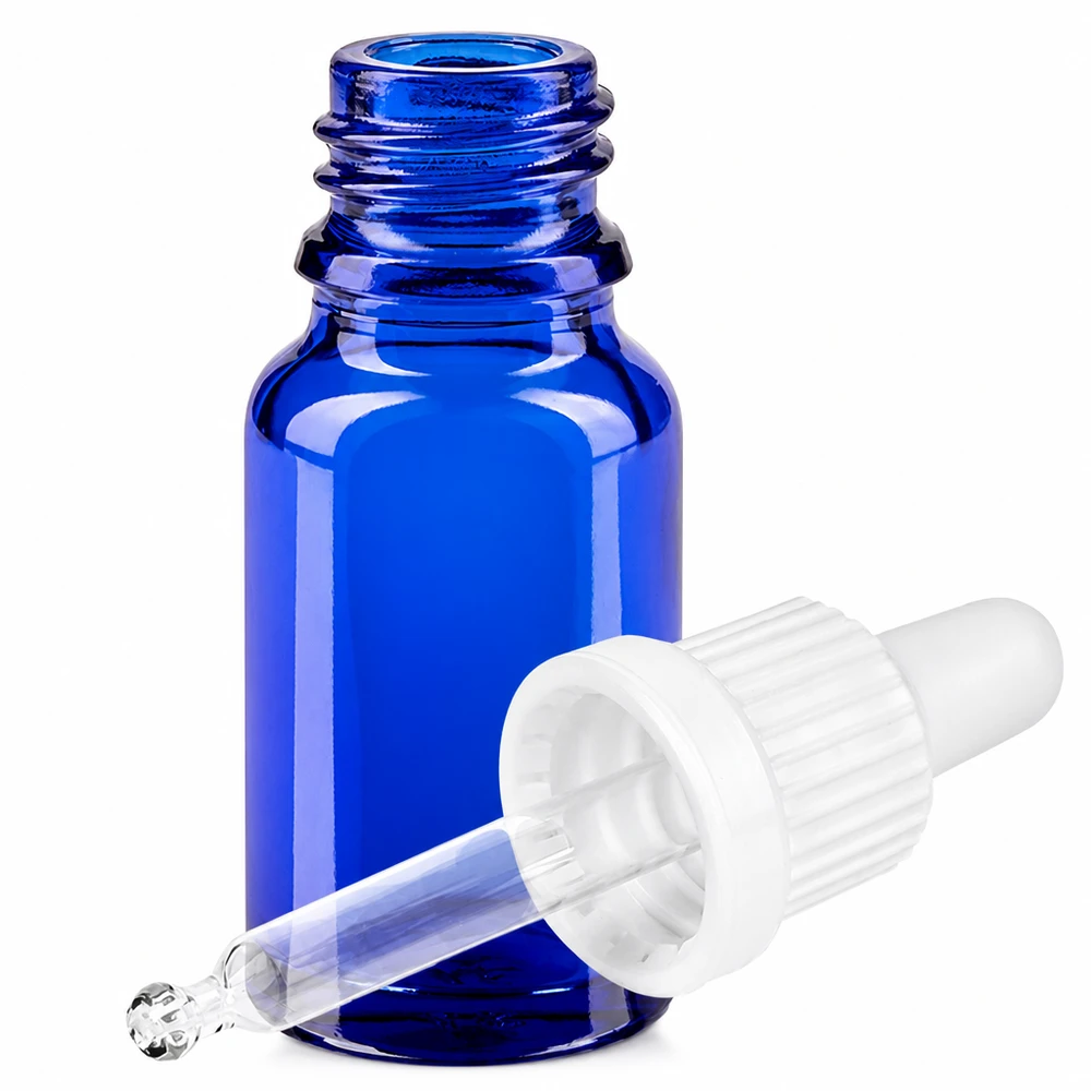 Frasco pipeta 10ml cierre inviolable blanco BlueLine UT18/10