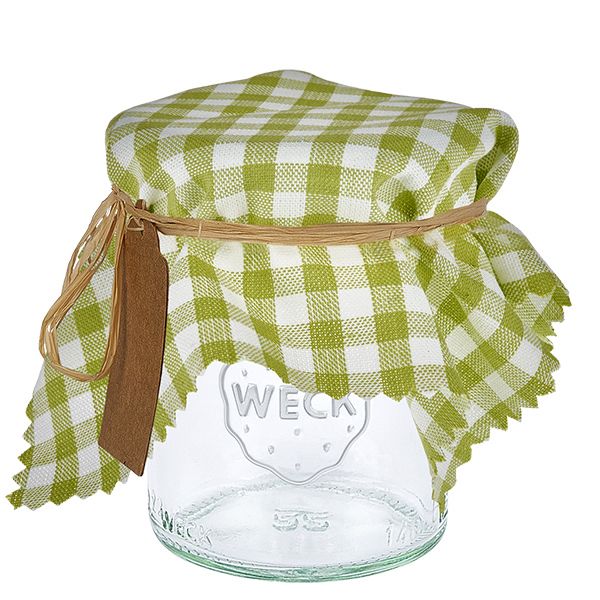 Alfombra de tela para bisutería a cuadros verdes 15cm cuadrado