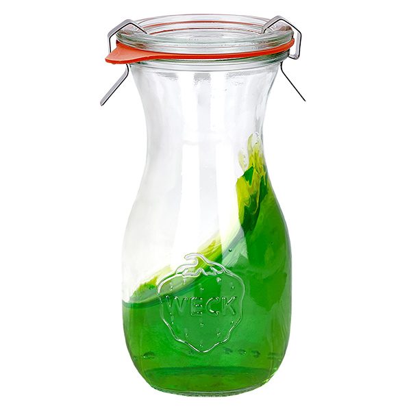 Juego de 48 tarros Weck 290ml botella de zumo con 48 tapas de cristal Juego de 48 tarros Weck 290ml botella de zumo con 48 tapas de cristal