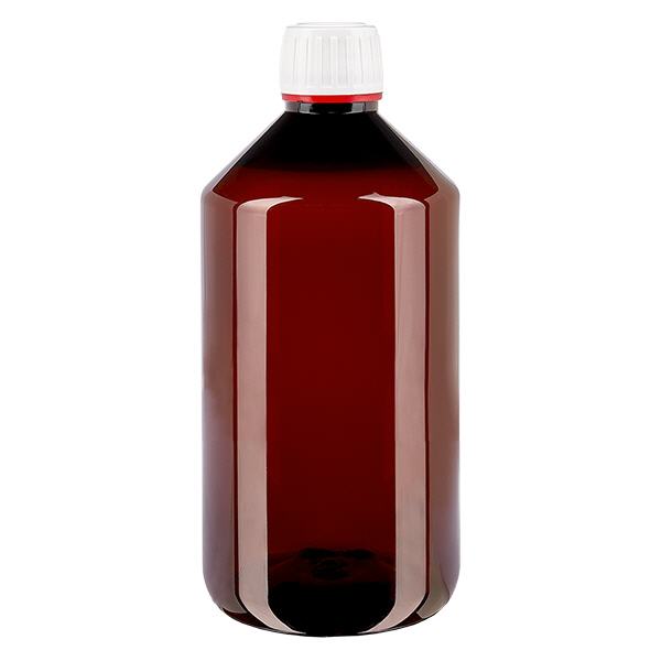 Botella PET 750ml con tapón flip-top blanco Botella PET 750ml con tapón flip-top blanco