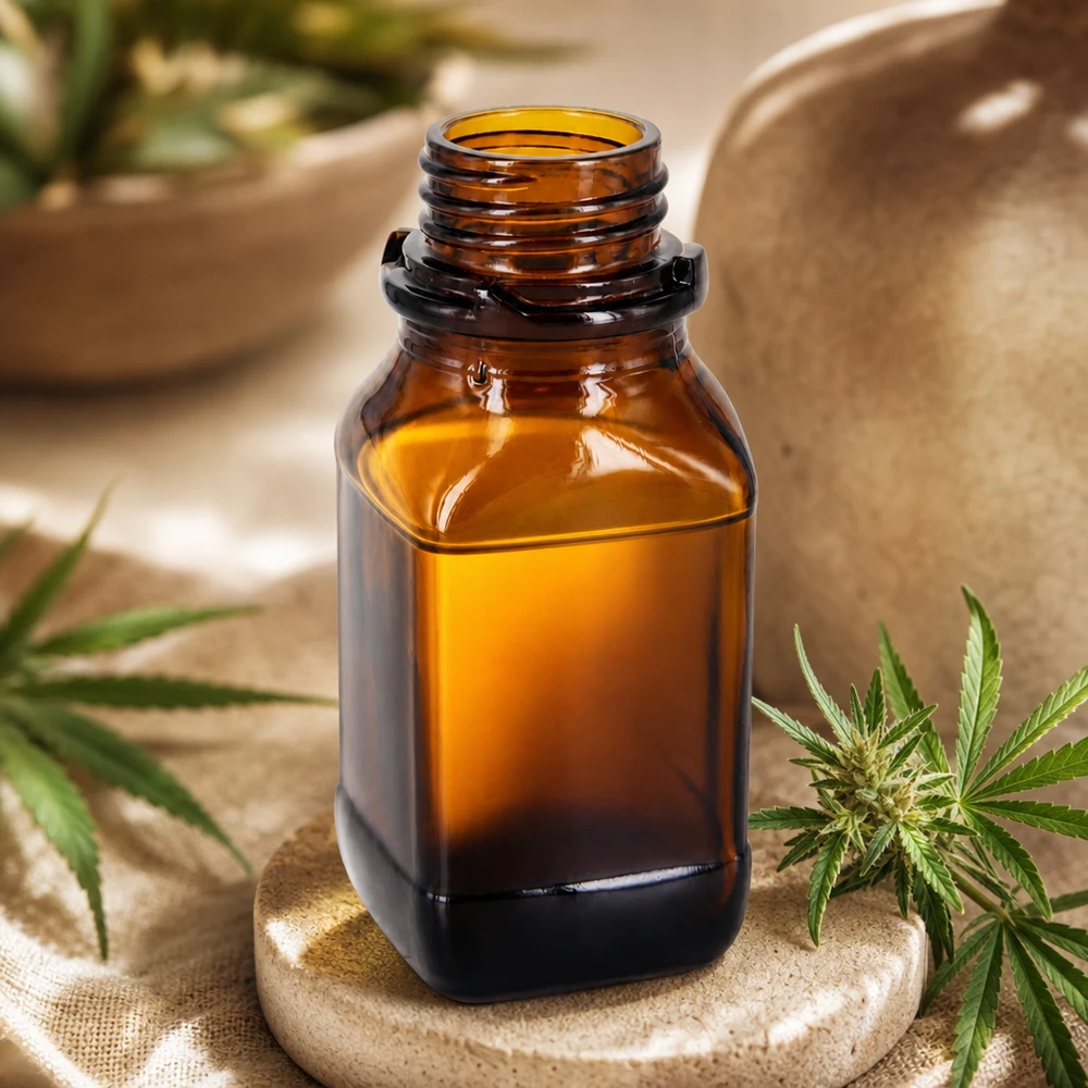 Frasco de vidrio ámbar de 100 ml para sus sustancias valiosas