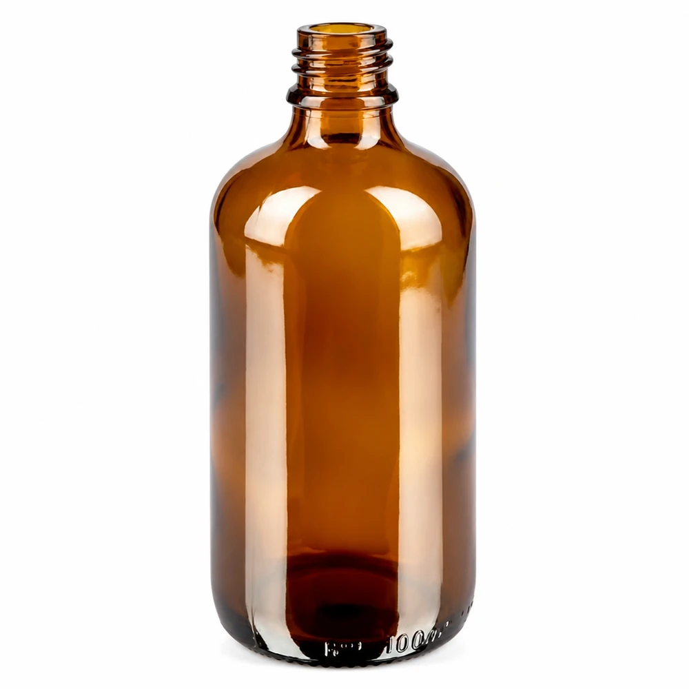 Frasco cuentagotas 100ml 2mm negro cierre inviolable BrownLine UT18/100 Frasco de farmacia marrón de 100 ml con gotero de precisión de 2 mm para la dosificación de líquidos