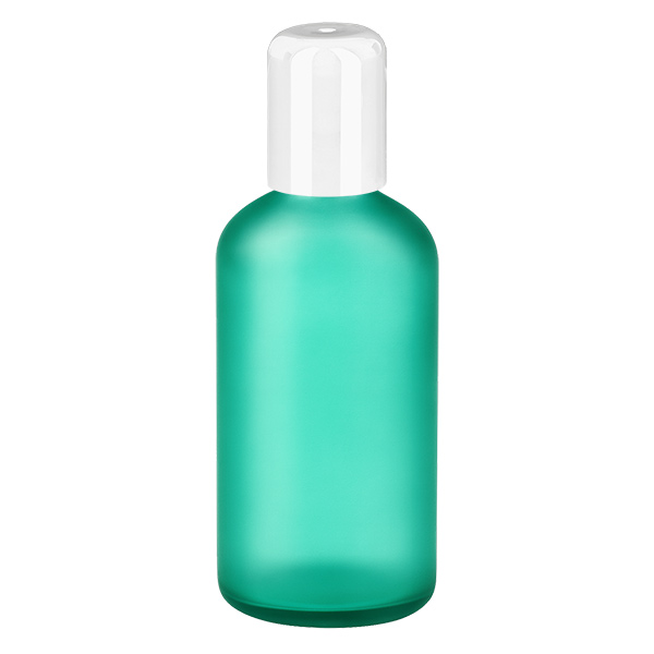 Frasco roll-on de 100 ml blanco con tapón estándar GreenLine UT18/100