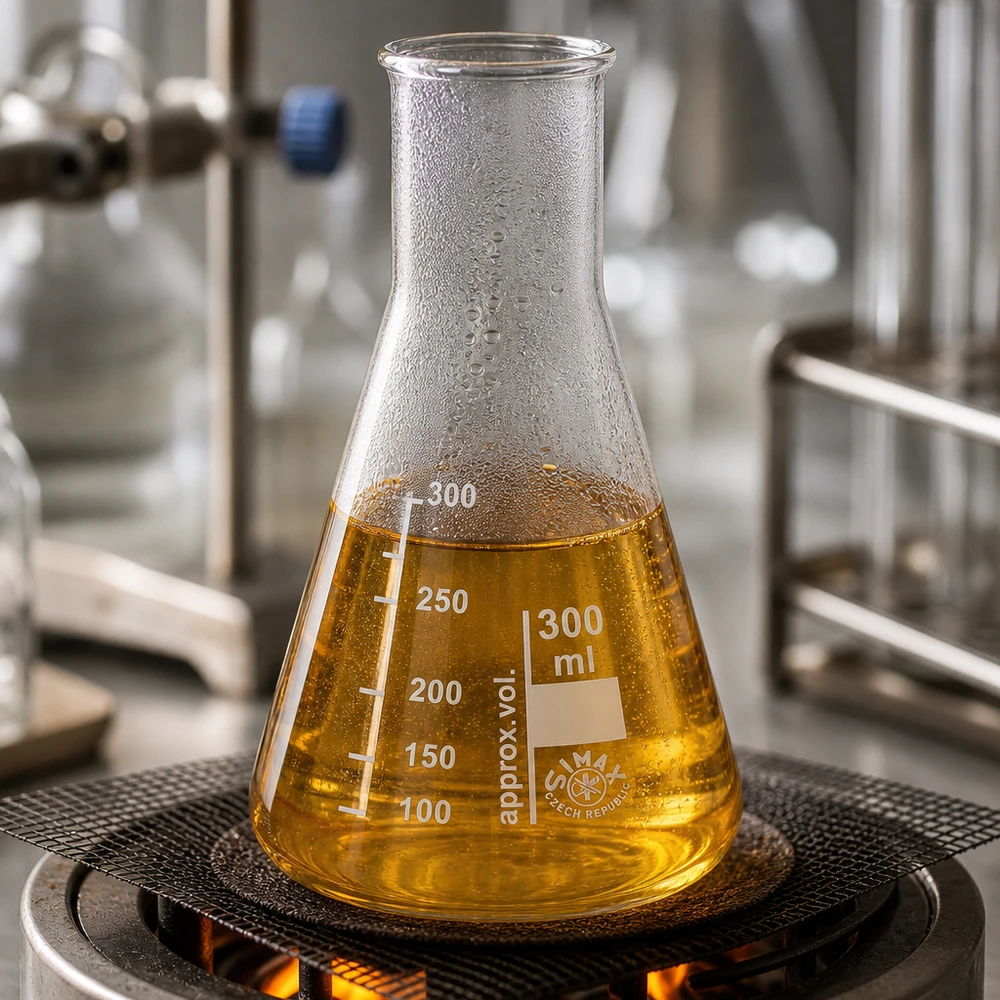 Matraz Erlenmeyer 300ml cuello estrecho