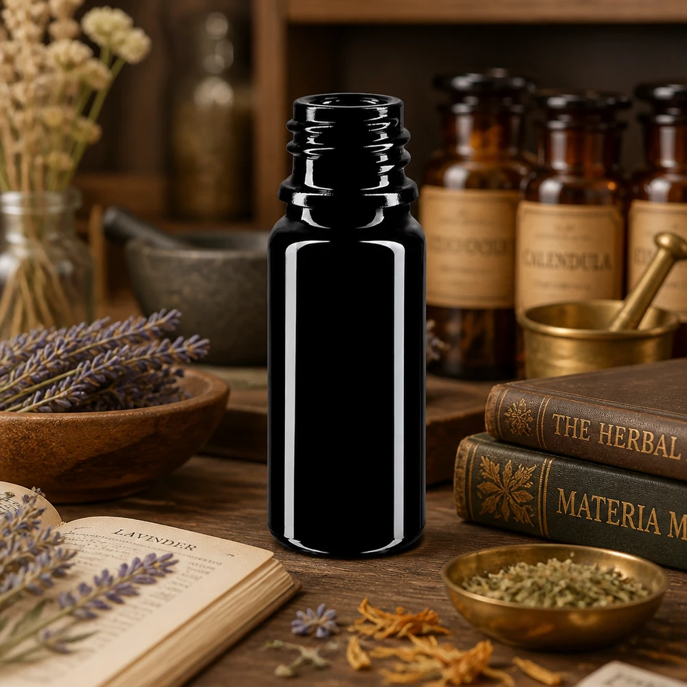 Frasco Premium Mironglass 10ml DIN 18 para aceites de hierbas y extractos de plantas medicinales
