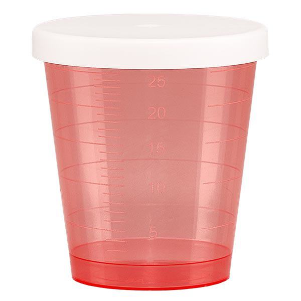 Vaso para medicación rojo 30ml Vaso para medicación rojo 30ml