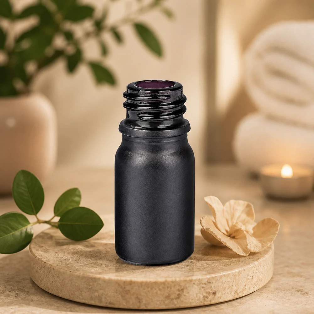 Botella de farmacia de 5ml BlackLine UT18/5 UNiTWIST Frasco de farmacia BlackLine UT18/5 de 5 ml con tapón UNiTWIST para aplicaciones cosméticas profesionales