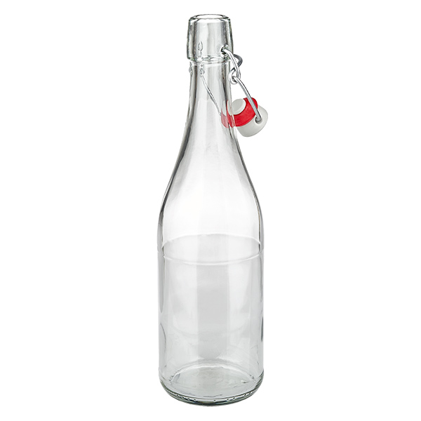 Botella de vidrio de 750 ml + tapa giratoria de porcelana UNiTWIST Botella de vidrio de 750 ml + tapa giratoria de porcelana UNiTWIST