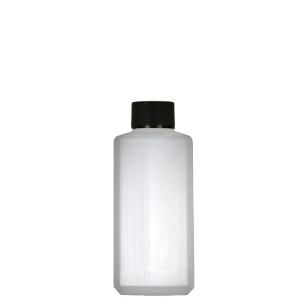Frasco cuadrado de 250 ml de PE natural, con tapón Frasco cuadrado de 250 ml de PE natural, con tapón