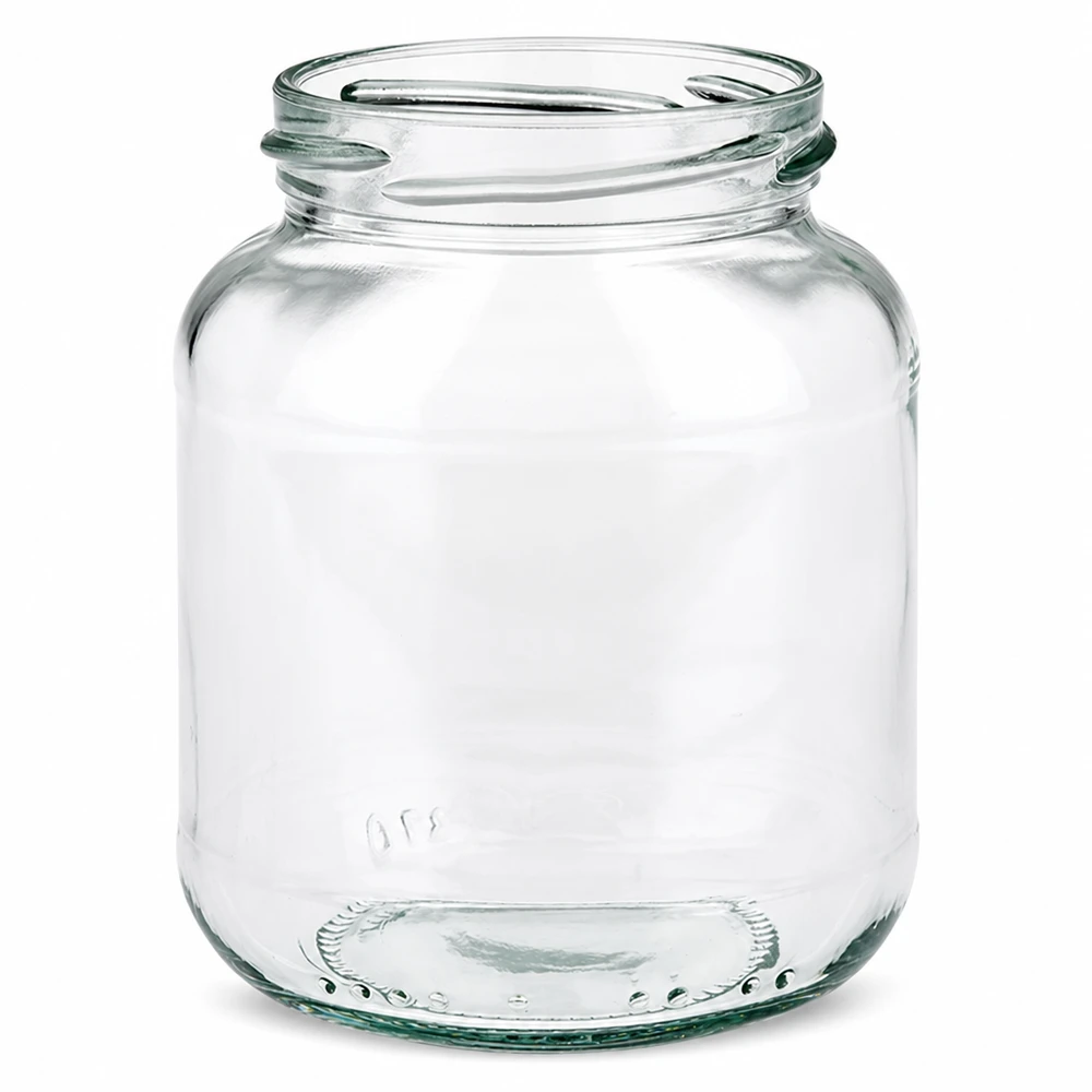 Tarro ovalado de 370ml sin tapa (TO66) UNiTWIST UNiTWIST Oval370 tarro de conserva 370ml TO66 rosca tarro de conserva oval transparente tarro de mermelada vacío