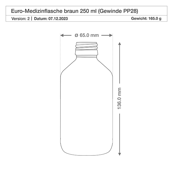 Frasco para medicamentos de 250 ml marrón, con atomizador de bomba negro ApoGlas Frasco para medicamentos de 250 ml marrón, con atomizador de bomba negro ApoGlas
