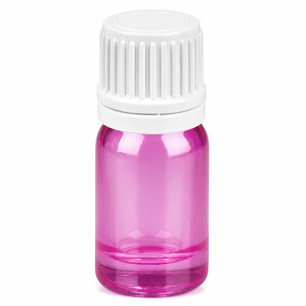 Frasco cuentagotas de 5 ml PurpleLine púrpura transparente con tapón blanco para una dosificación precisa
