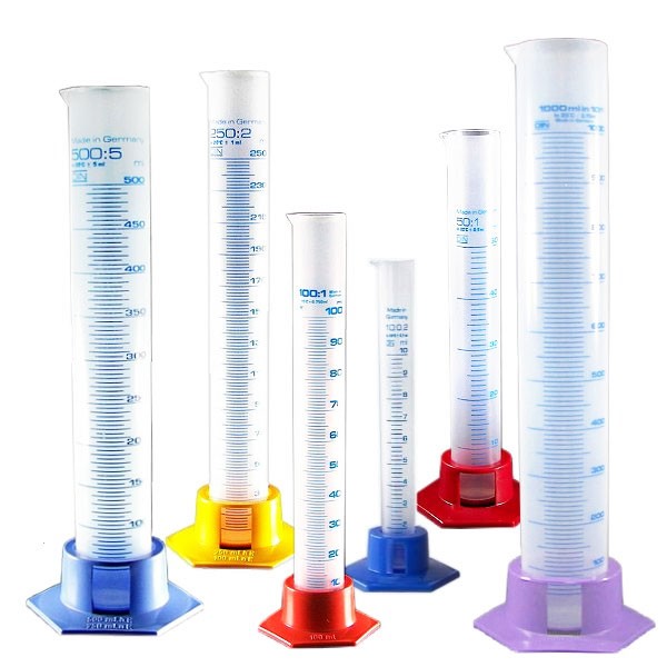 Juego de probetas (6 probetas de 10-1000ml) Juego de probetas (6 probetas de 10-1000ml)
