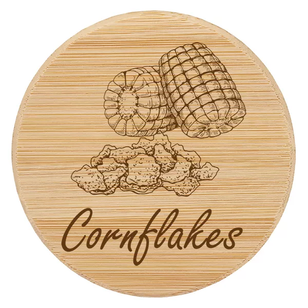Couvercle en bois "Cornflakes" pour WECK RR100 Couvercle en bois "Cornflakes" pour WECK RR100