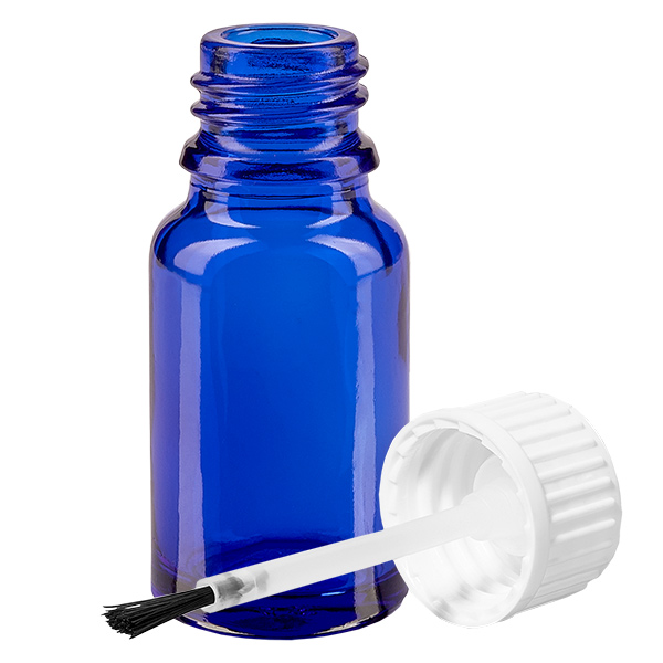 Frasco pincel 10ml blanco tapón estándar BlueLine UT18/10