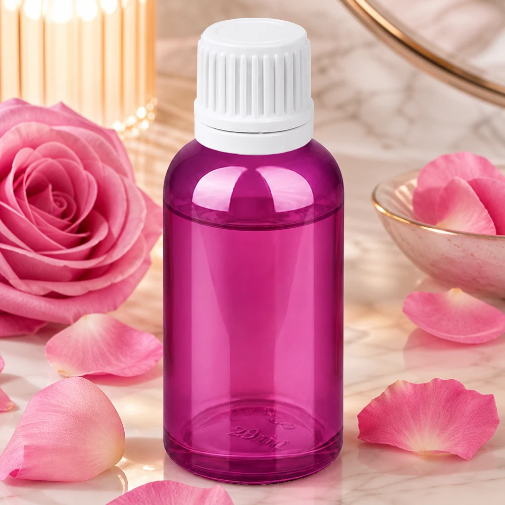 Frasco cuentagotas de 30 ml 0,7 mm blanco Originalidad tapón de rosca PurpleLine UT18/30 Frasco gotero PurpleLine de 30 ml con abertura de 0,7 mm ideal para aromaterapia y cuidado de la piel