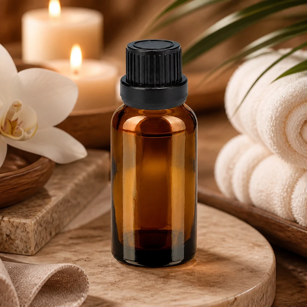 Frasco boticario de 20 ml con gotero preciso de 2 mm para aplicaciones de aromaterapia