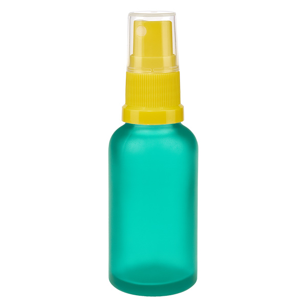 Frasco pulverizador de 30 ml amarillo/transparente tapón estándar GreenLine UT18/30 Frasco pulverizador de 30 ml amarillo/transparente tapón estándar GreenLine UT18/30