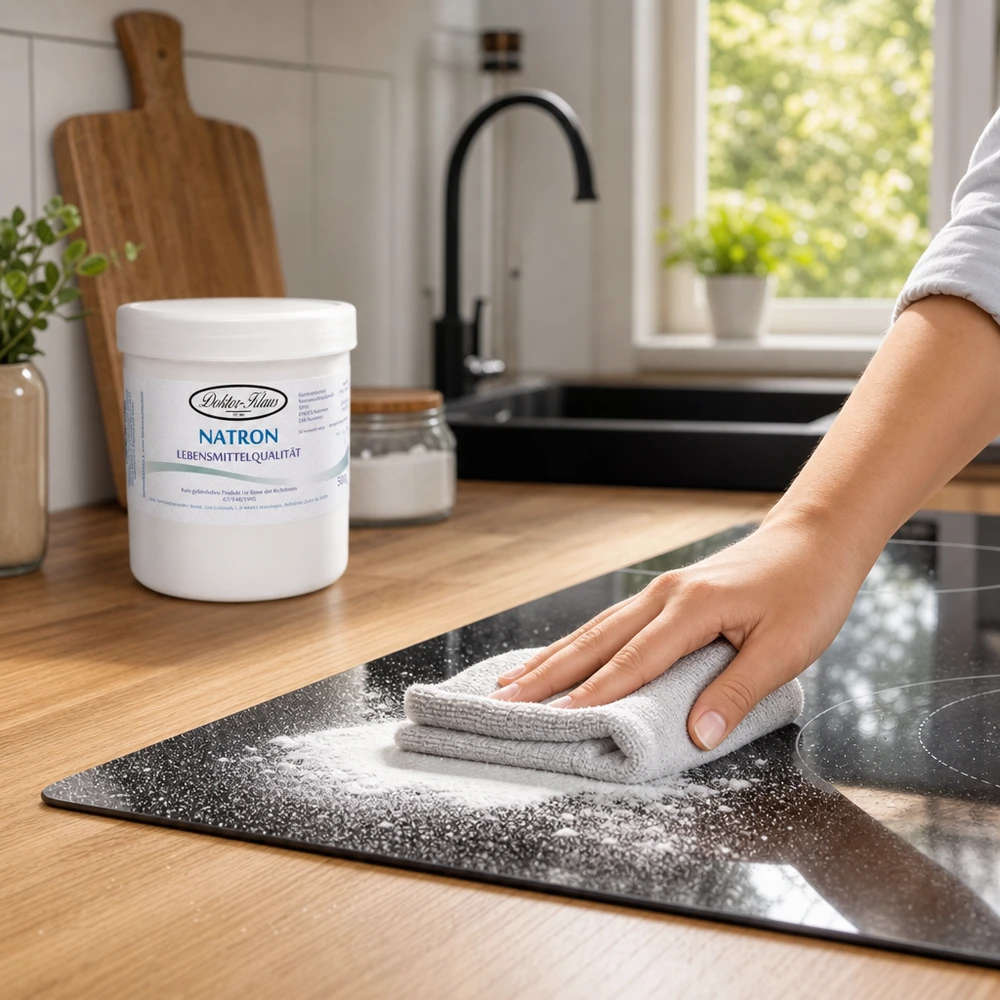 Natron Doktor Klaus 500g polvo para la limpieza de placas y superficies en la cocina