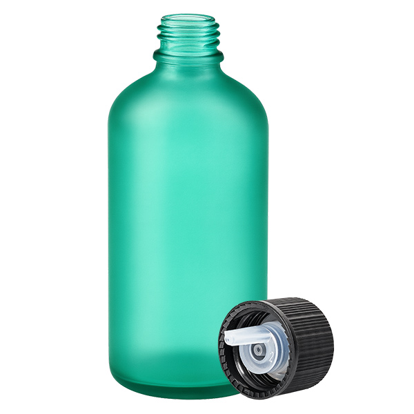 Frasco cuentagotas 100ml 1mm negro cierre estándar GreenLine UT18/100 Frasco cuentagotas 100ml 1mm negro cierre estándar GreenLine UT18/100