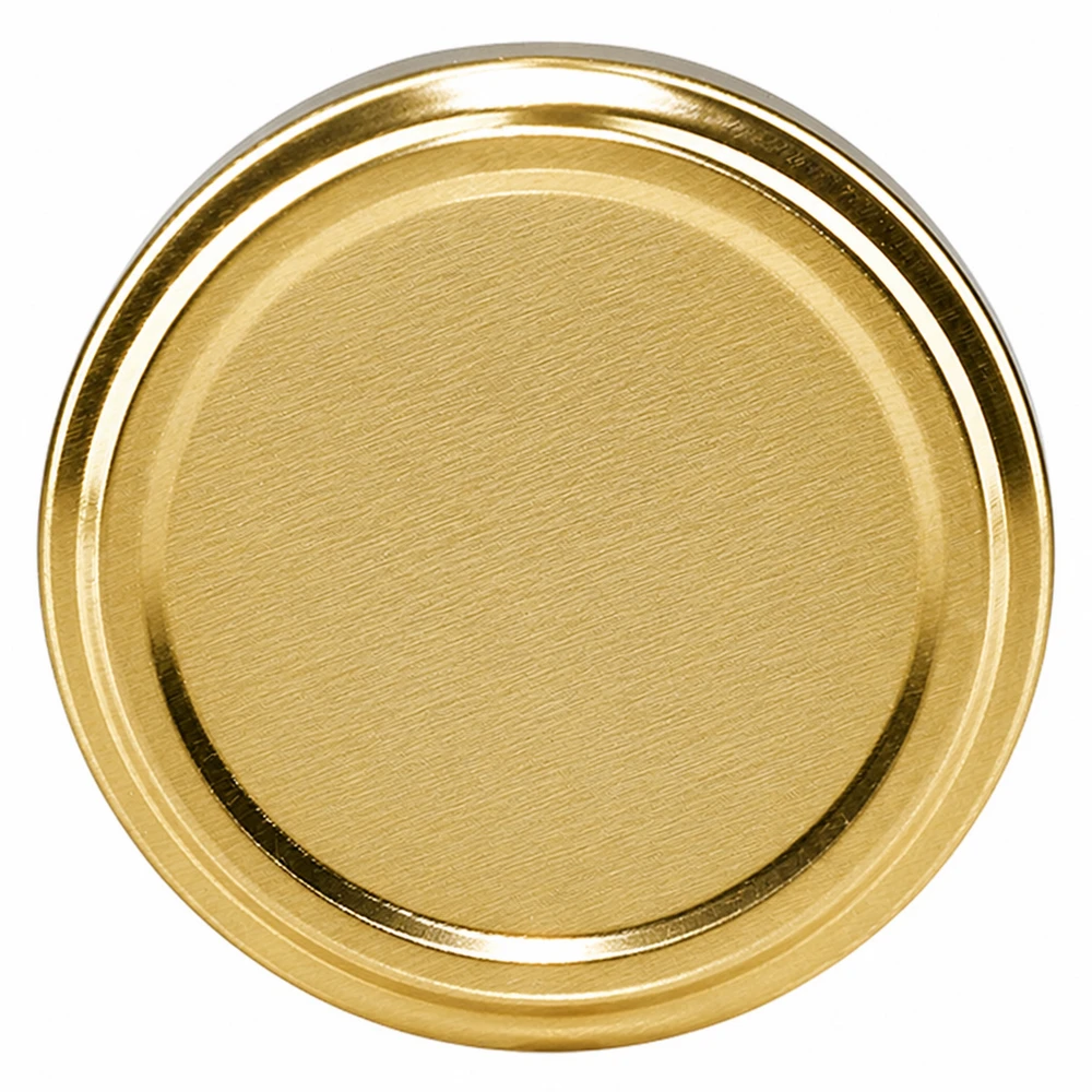 Tapa de rosca UNiTWIST TO82 dorada BioSeal sin BPA ni NI, de unitemp, para tarros de conserva