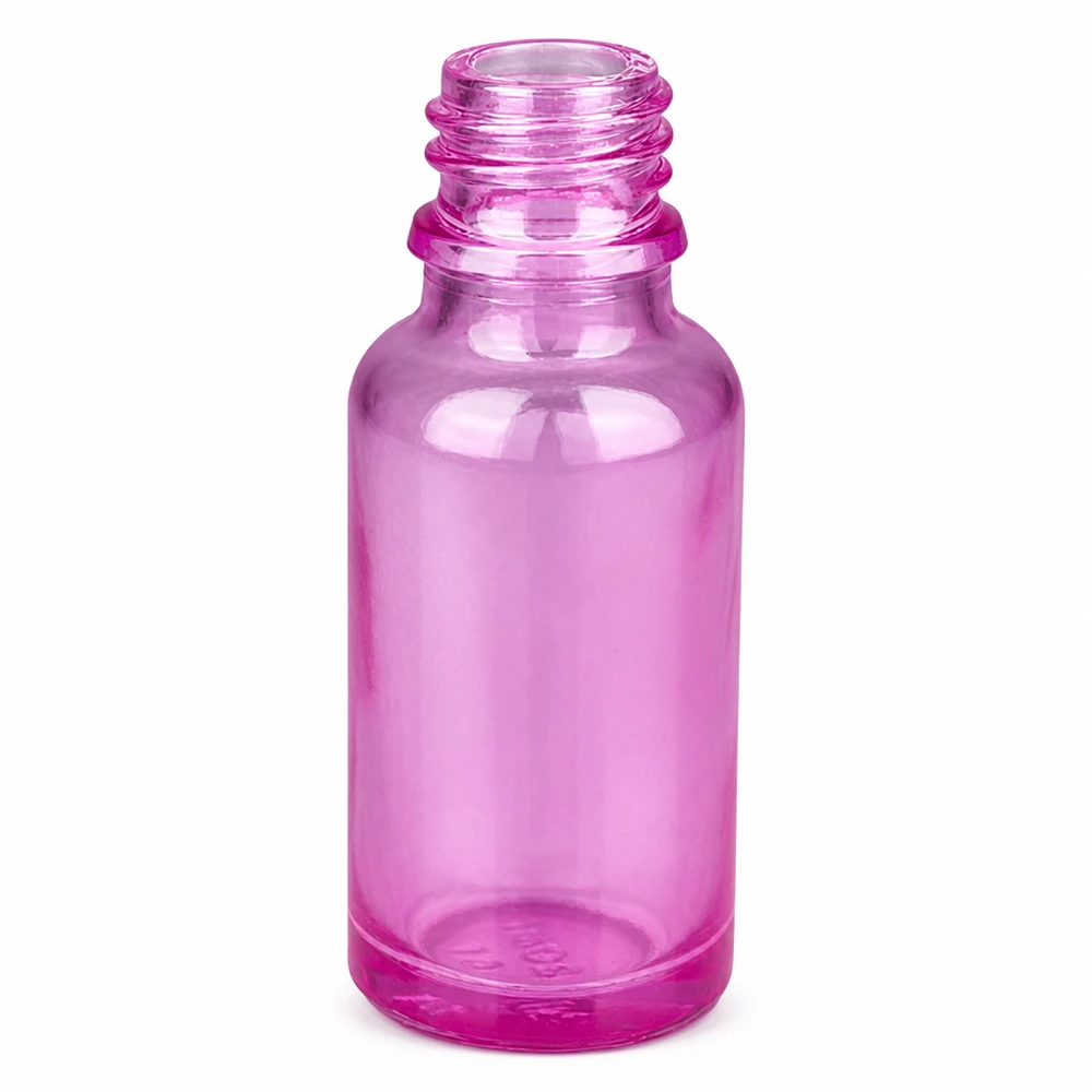 Frasco pulverizador nasal de 20ml blanco/transparente estándar PurpleLine. UT18/20 Frasco de cristal violeta de 20 ml con rosca para aplicaciones de pulverización nasal en un tamaño compacto