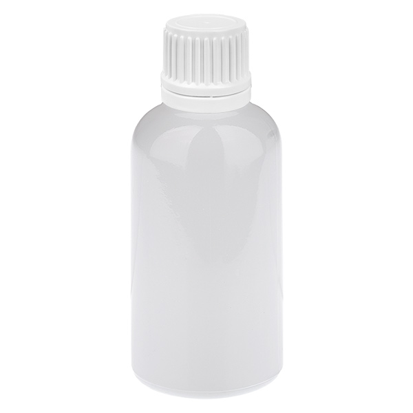 Botella cuentagotas de 30 ml con tapón de seguridad blanco de 0,7 mm WhiteLine UT18/30 Botella cuentagotas de 30 ml con tapón de seguridad blanco de 0,7 mm WhiteLine UT18/30