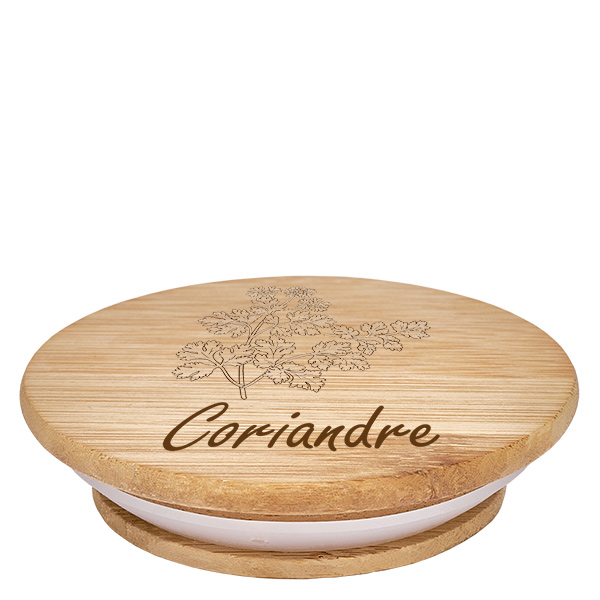 Tapón de madera "Coriandre" para WECK RR60