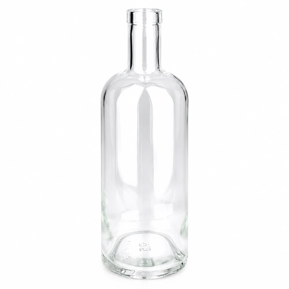 Botella de vidrio de 750 ml «Emma» sin tapón UNiTWIST® Botella de vidrio 750ml Emma transparente sin tapón UNiTWIST botella de licor vacía botella de licor transparente